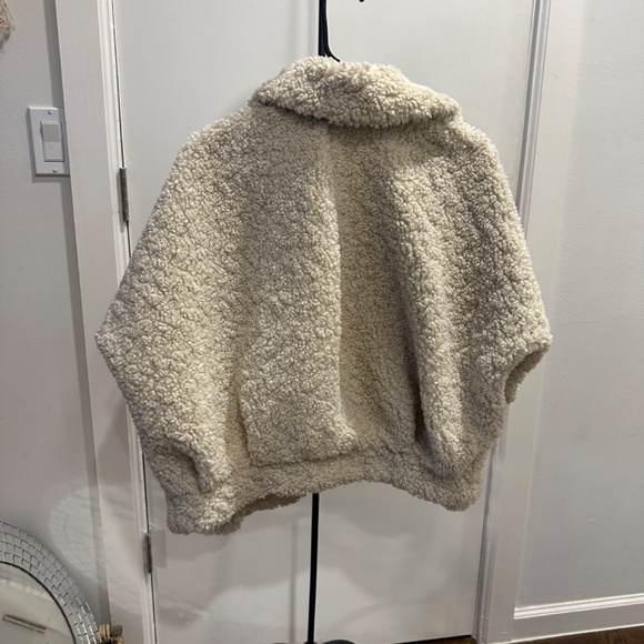 Zara Cream Sherpa Jacket - Picture 2 of 6